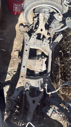 Vehicle Subframe with Suspension Components