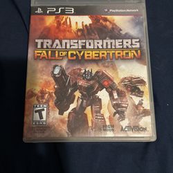 PS3 Transformers fall Of Cybertron
