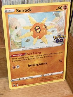 SOLROCK Pokémon card