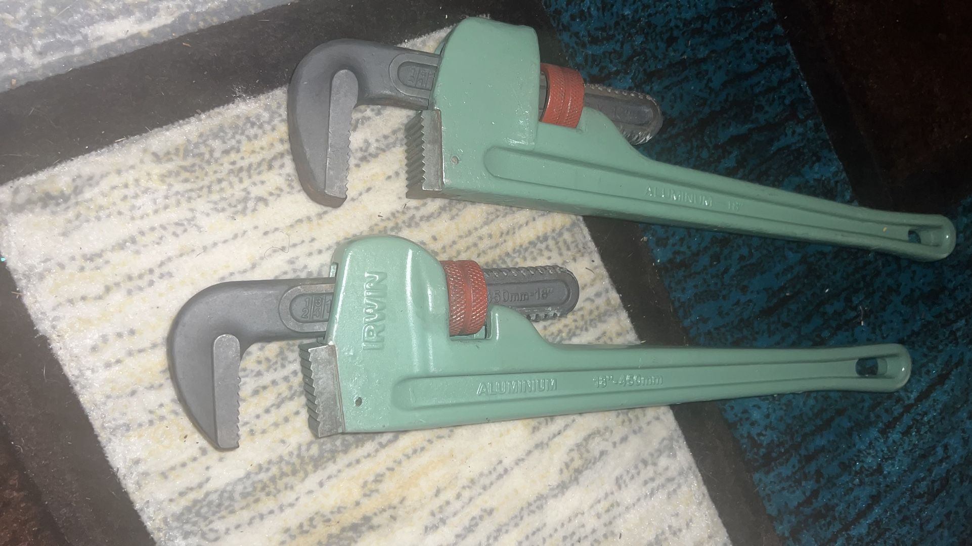 Husky Aluminum 24” Pipe Wrenches $55 Both 24” And $30 Both 18”