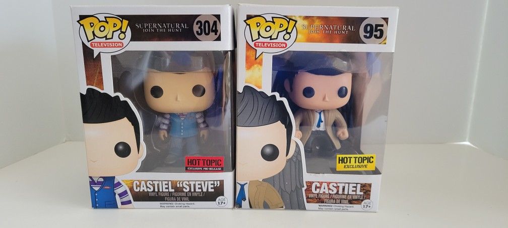 Supernatural Castiel & Steve Castiel Funko Pop