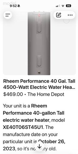 Electric water heater