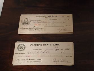 Early 1900s Check's 
