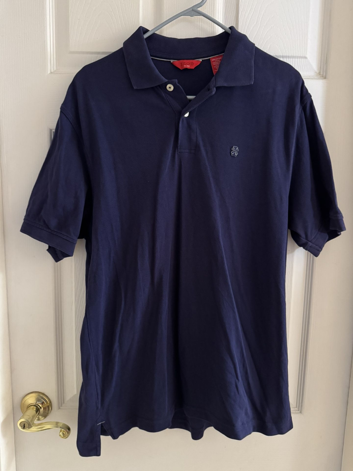 Vintage Men’s Navy Blue IZOD Polo Shirt Medium EUC
