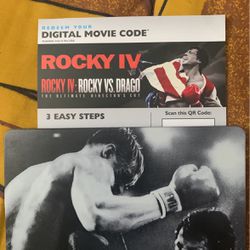ROCKY IV & Rocky Vs Drago Digital Codes Only 