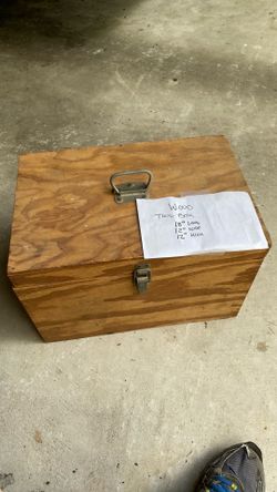 Wooden toolbox