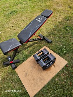 Powerblock Dumbells And Bench