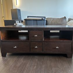 Sturdy Wood TV Stand