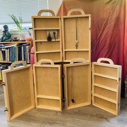 Handmade Unfinished Wood Cases For Travel And Display Of Jewelry Or Trinkets