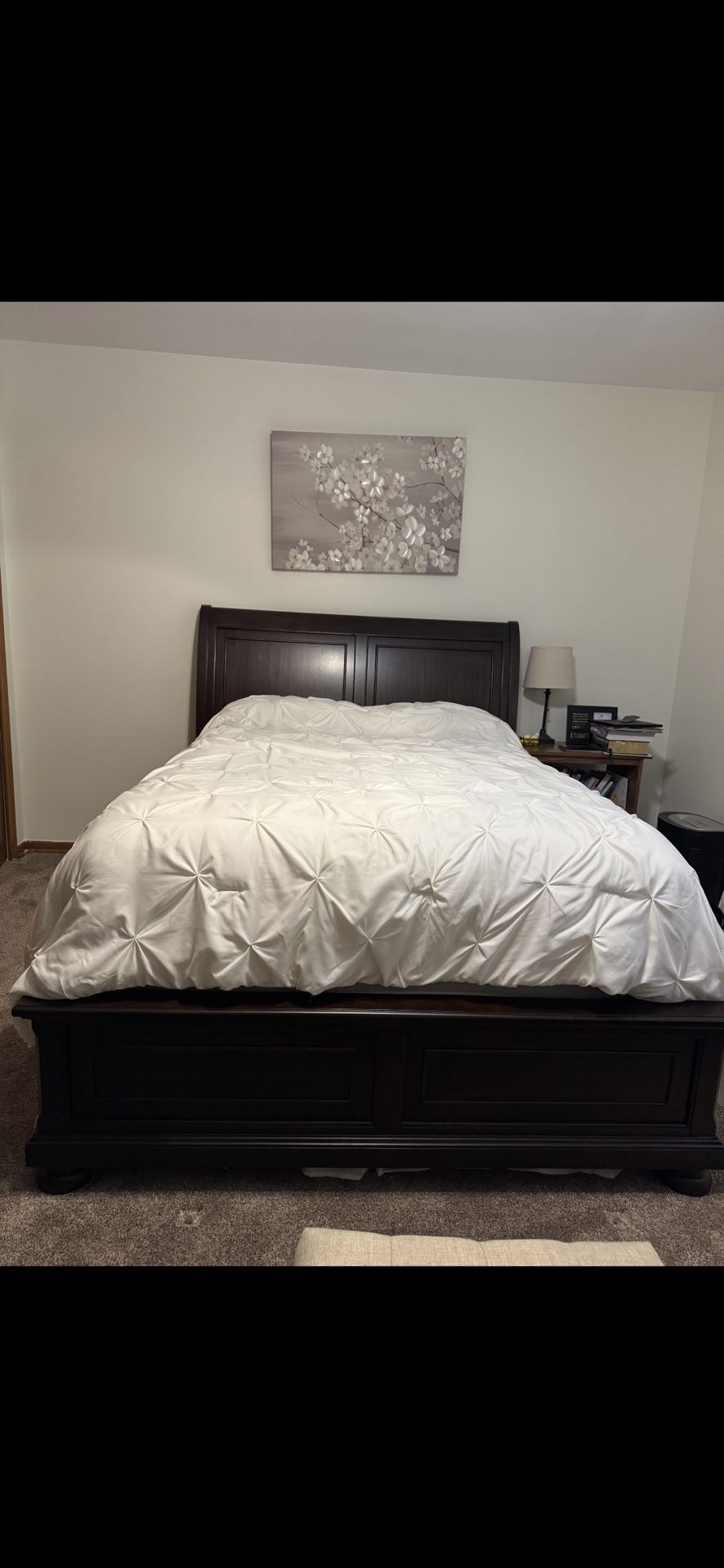 NEW bed with mattress and dresser with mirror