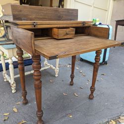 Antique Wood Writing Desk