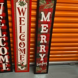 Christmas porch signs