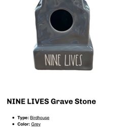 Rae Dunn Nine Lives Birdhouse