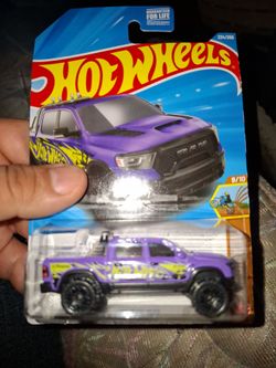Hot Wheels Ram 1500 TRX Purple Die-Cast Truck