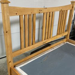 Pine Sleigh Bed Bed Frame