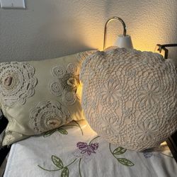 ** Two Pretty Throw Pillows **