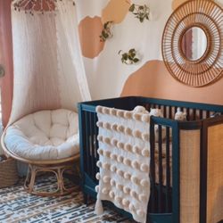 Black Restoration Hardware Crib 