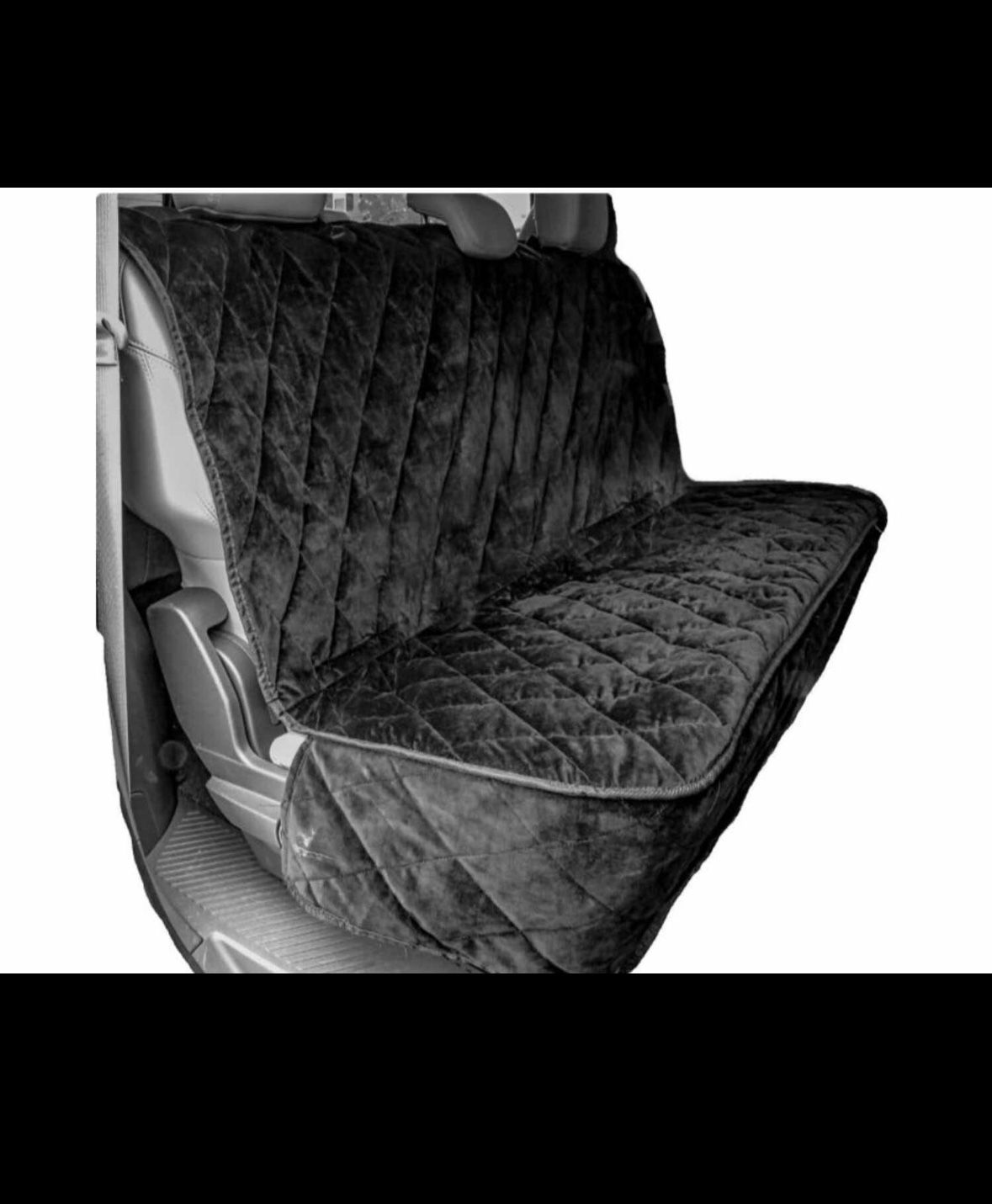 New Plush Paws Products Quilted Velvet Waterproof Car Seat Cover