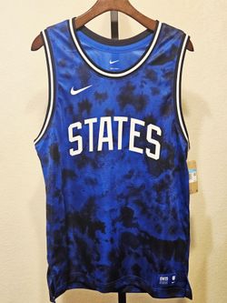 Nike USA National Soccer Team Basketball Jersey Mens Medium Blue Black