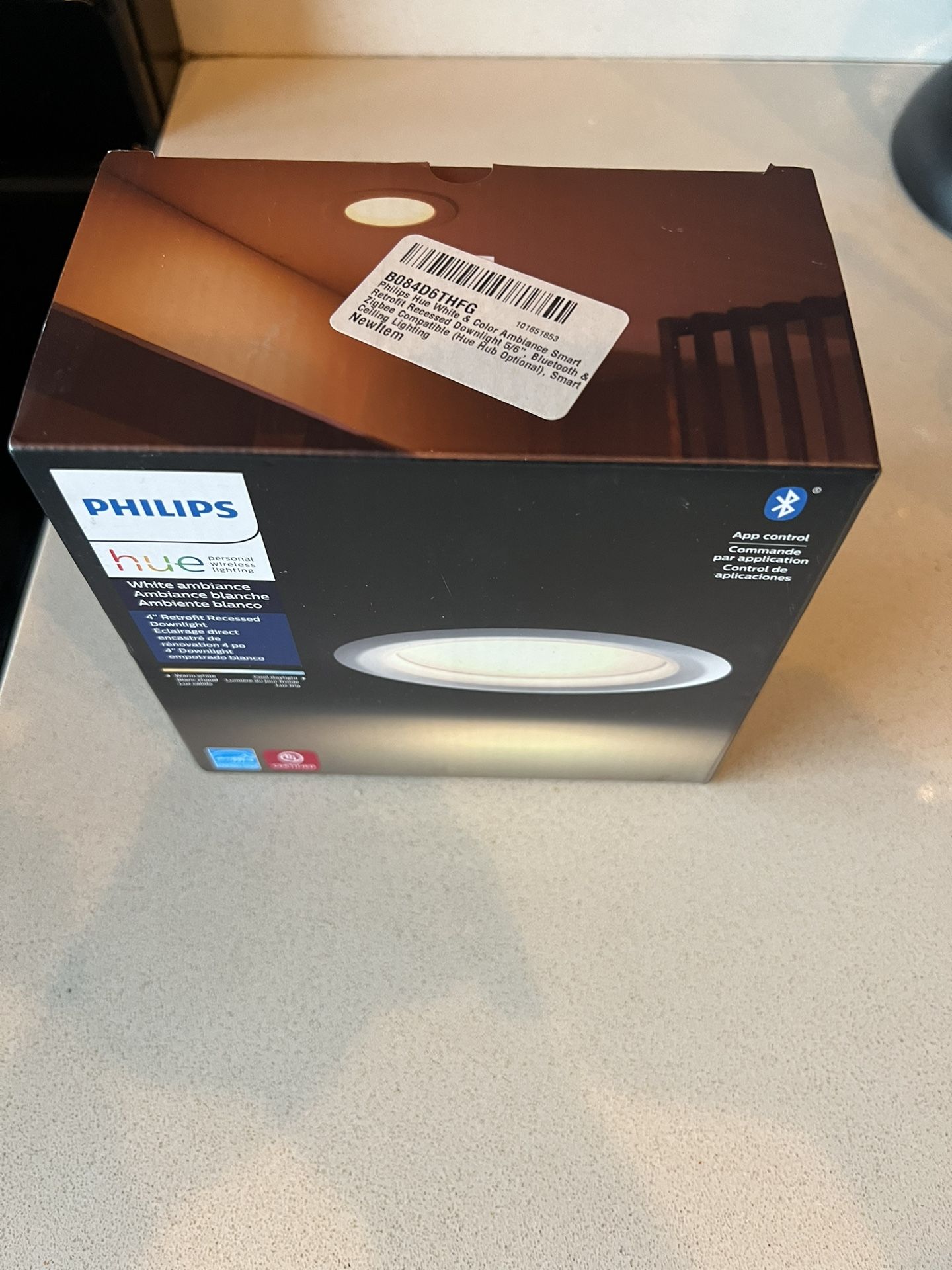 Phillips Hue White 4” Retrofit Recessed Light