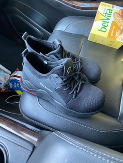 Women steel toe shoes 8-8.5