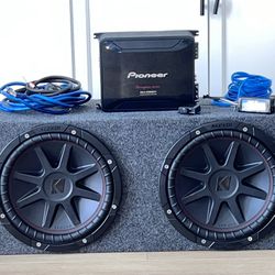 Subwoofer and amplifier, I also provide the cables