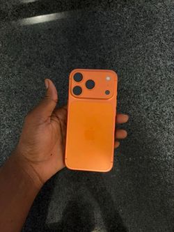 Orange iPhone Phone Case with Camera Cover