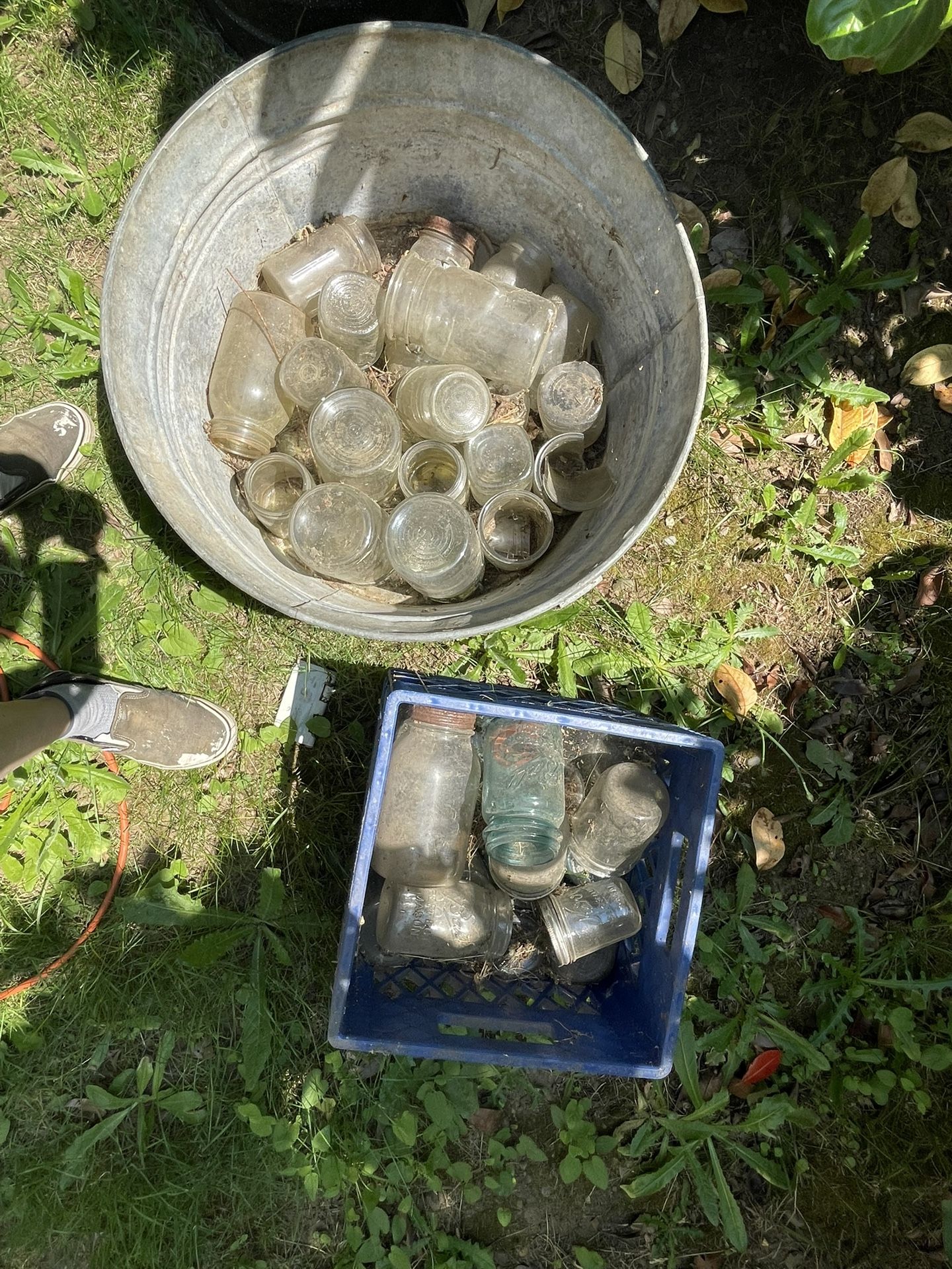 Vintage mason jars - free!