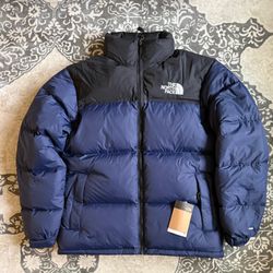 The North Face Nuptse 700 Puffer Down Jacket Navy Blue