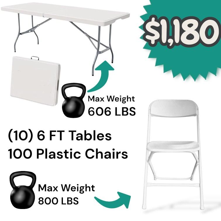 Tables & Chair Package Deal For Sale $1,180
