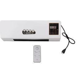 Semme Wall Mount Air Heater, Dual Use Wind and Heating for Bedroom and Living Room, US Plug 110V, Mini Air Heater for Efficient Temperature Control (W