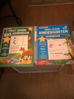 Kindergarten First Grade Work Books