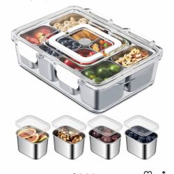 Stainless Steel Bento Lunch Box with Compartments