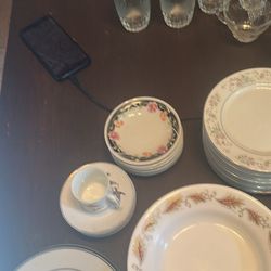 Cups And Plates Like New 60 Pieces Every Thing $65