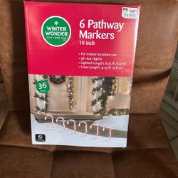 Candy Cane Pathway Markers