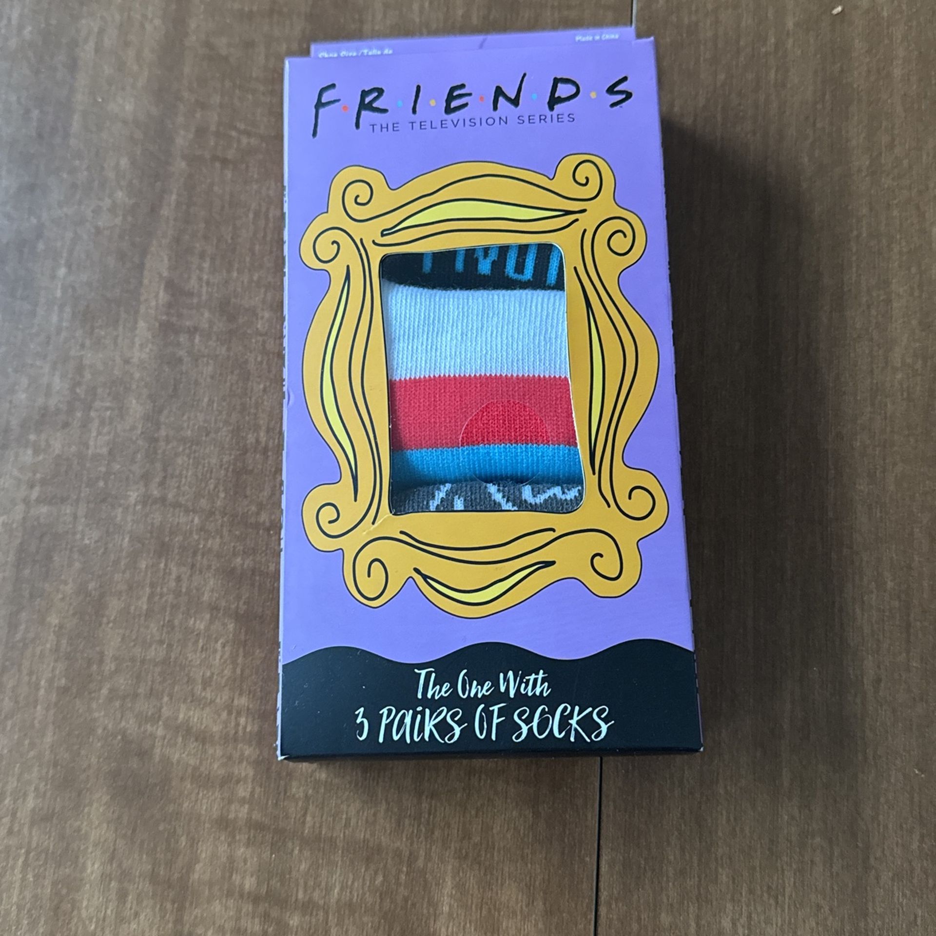 3 Pairs Of “FRIENDS” Socks