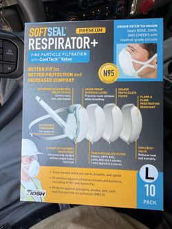 softseal respirator+ premium N95 mask