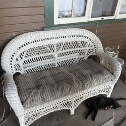 Wicker Bench