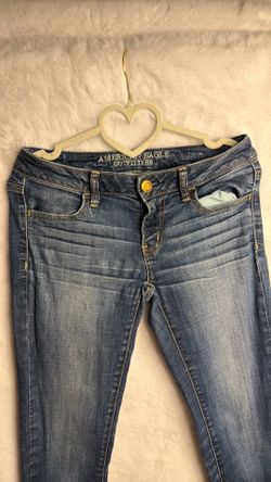 Blue jeans, American Eagle size 2 skinny jeans