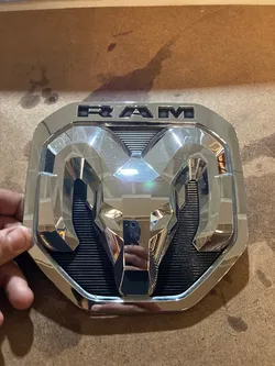 2019-2024 Ram 2(contact info removed) Tailgate Emblem Badge Chrome OEM (contact info removed)7AA Ram Head