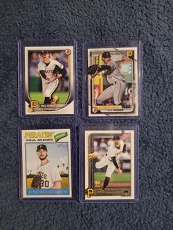 LOT OF 4 PAUL SKENES CARDS