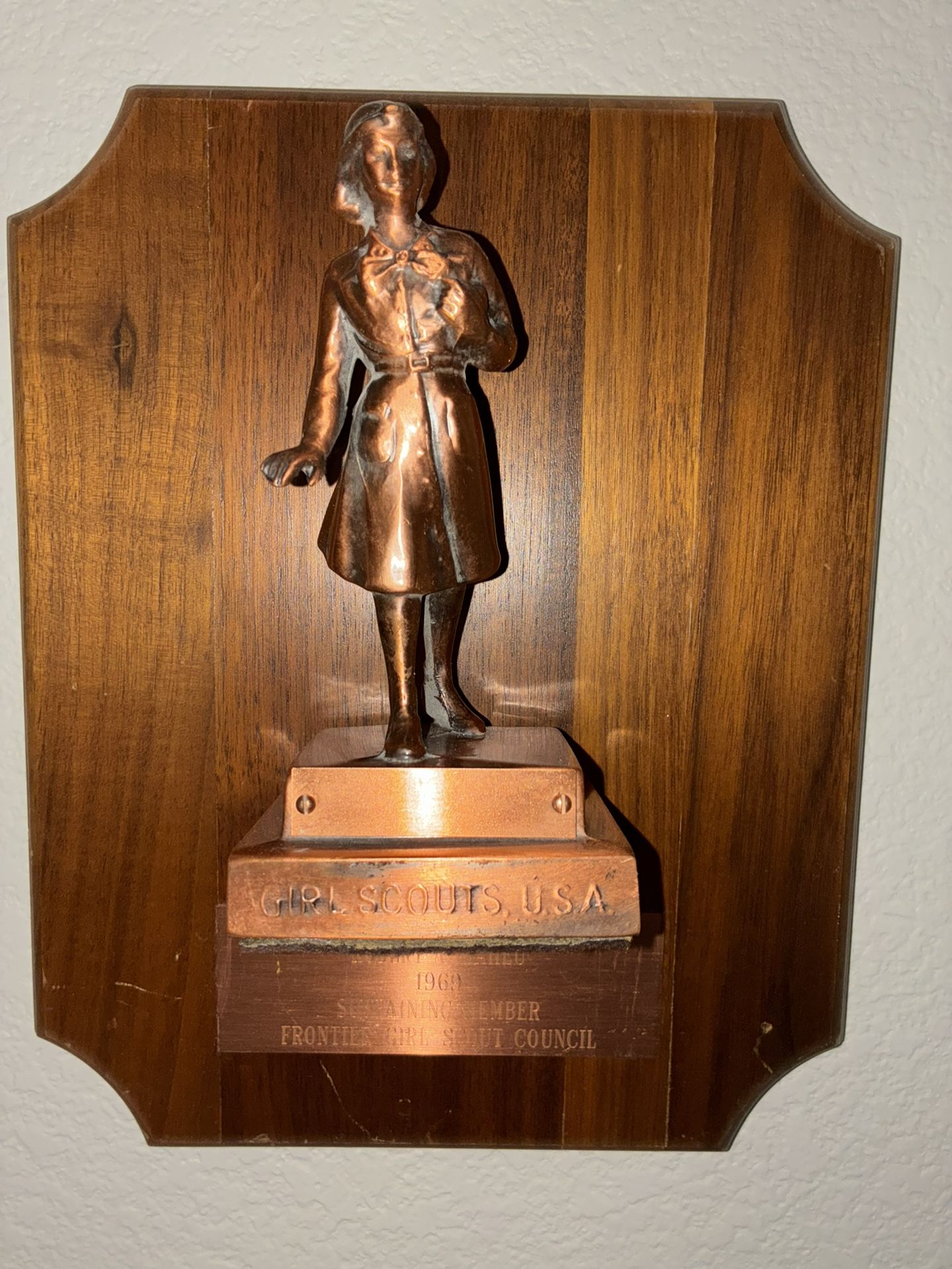 Vintage Girl Scouts USA In Appreciation To Robert Maheu 1969 $200