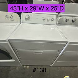 Whirlpool Dryer Electric (#138) 🚨$100 For PICKUP🚨$150 For DELIVERY🚨