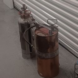 Fire Extinguishers The Silver One Is A Lamp