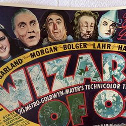 Wizard of Oz Movie Poster 27”x20”