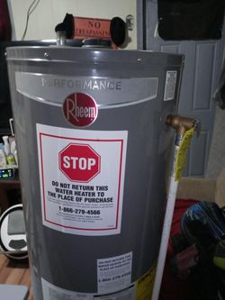 Rheem 40 Gal Has powered Hot water Tank
