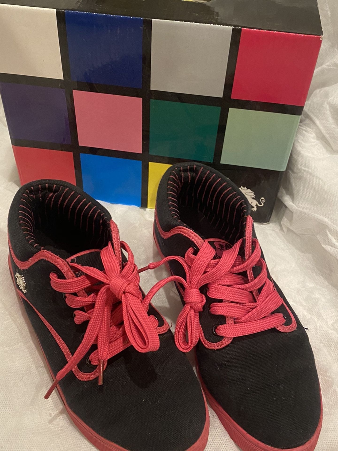 Vlado Footwear Spector 3 Mid Lo Women Size 7 Black/Pink