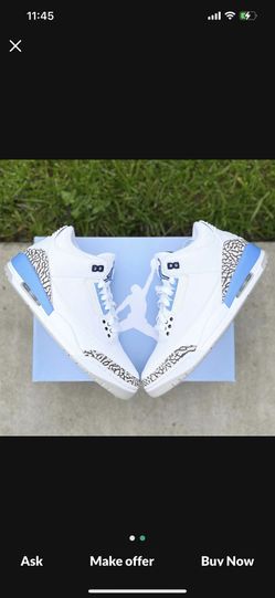 Air Jordan 3 UNC (semi Rare) 