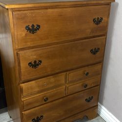 Brown Wooden Dresser