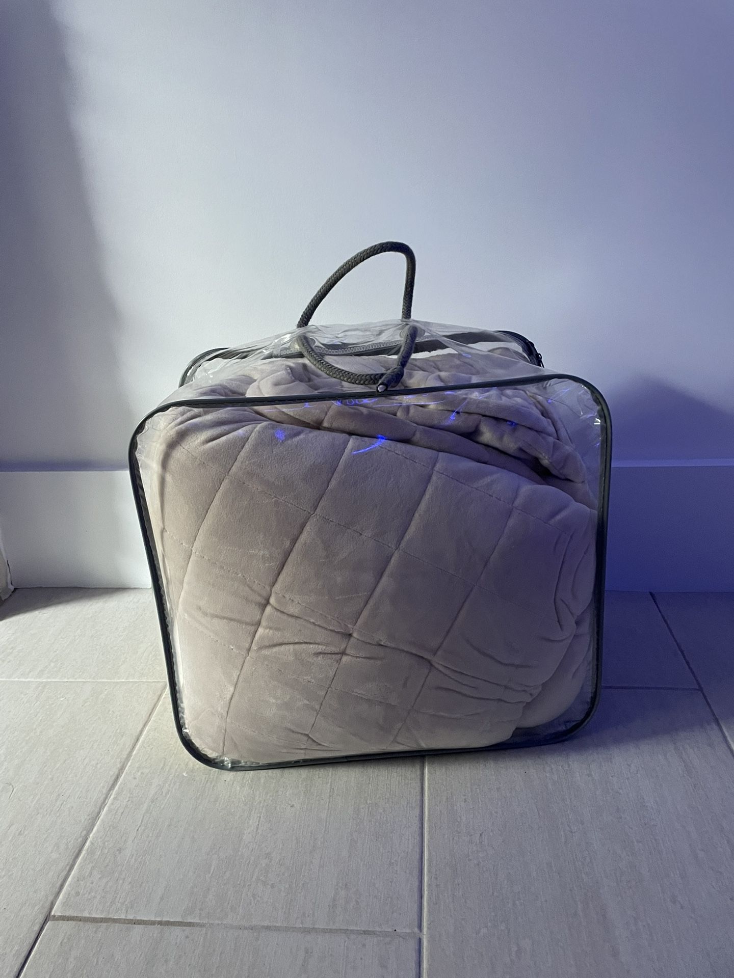 Sharper Image Weighted Blanket 20 Lb. Tan